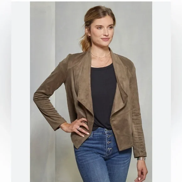 Dynamite Faux Suede Light Jacket - Picture 1 of 12